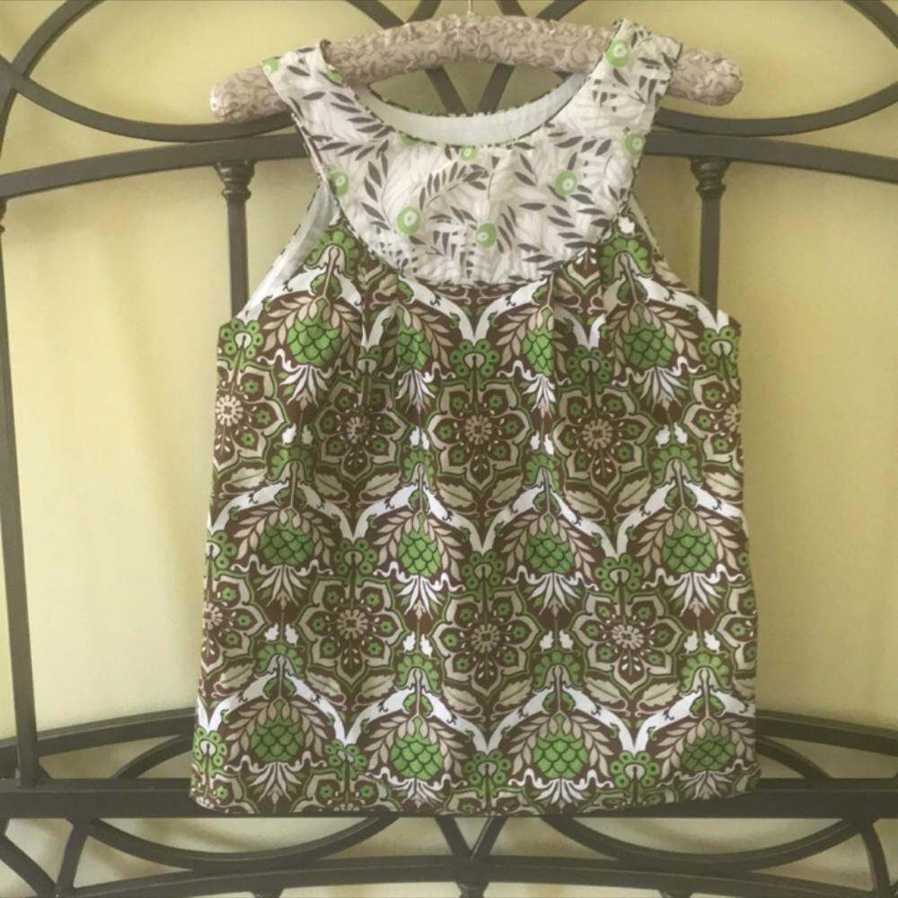 Milly of New York Sleeveless Floral Graphic Print Top - Picture 4 of 8
